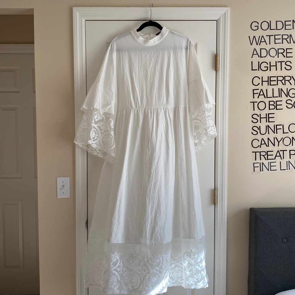 White & Lace Shein dress